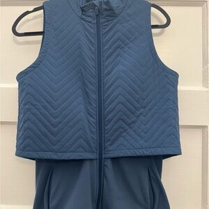 Sweaty Betty Small Blue Thermal Nordic Vest
